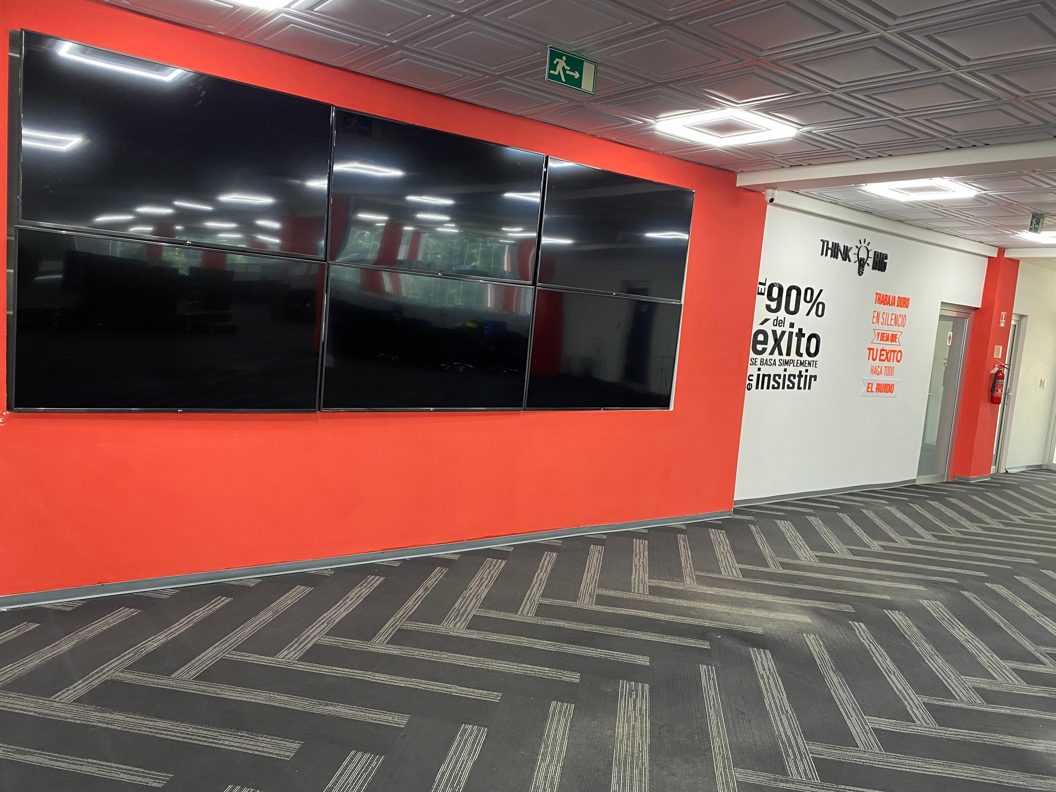 Operations wall with screens